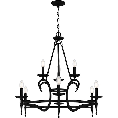 Quoizel Octavia Chandelier 9 Lights Earth Black OCA5032EK